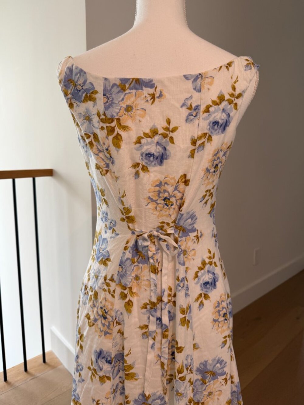 Reformation louisa Linen floral dress maxi - Picture 2 of 8
